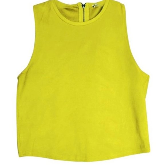 Zara Tops - Zara Trafaluc suede crop top  NWT